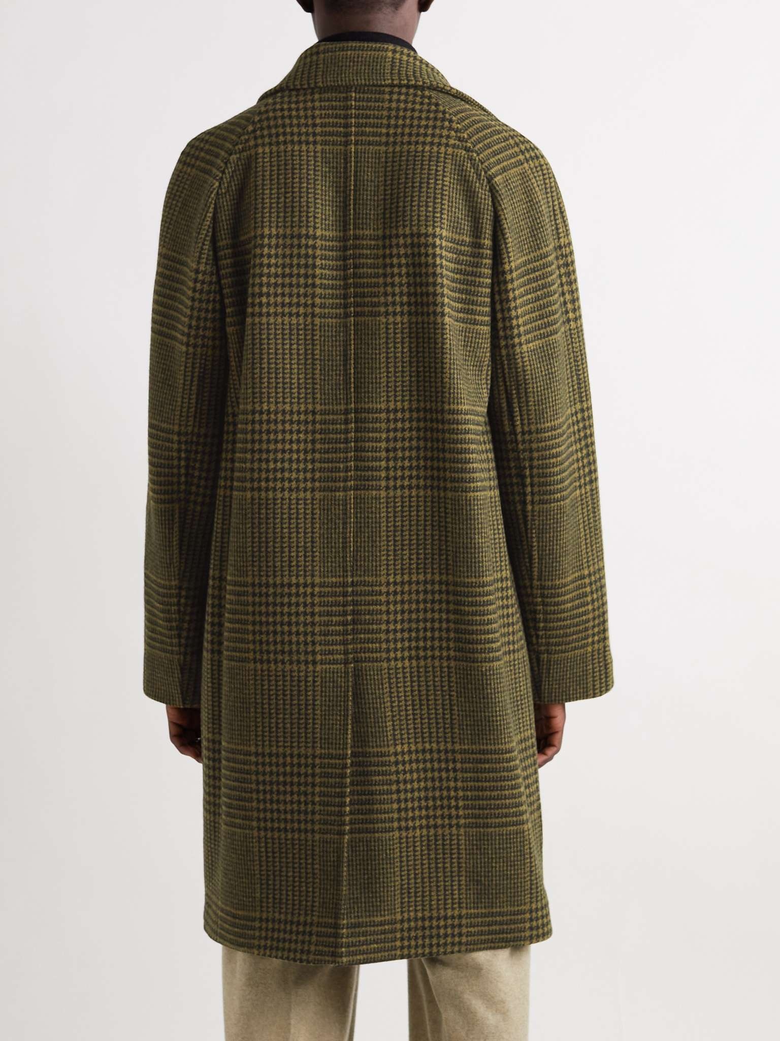 Checked Wool Coat - 4