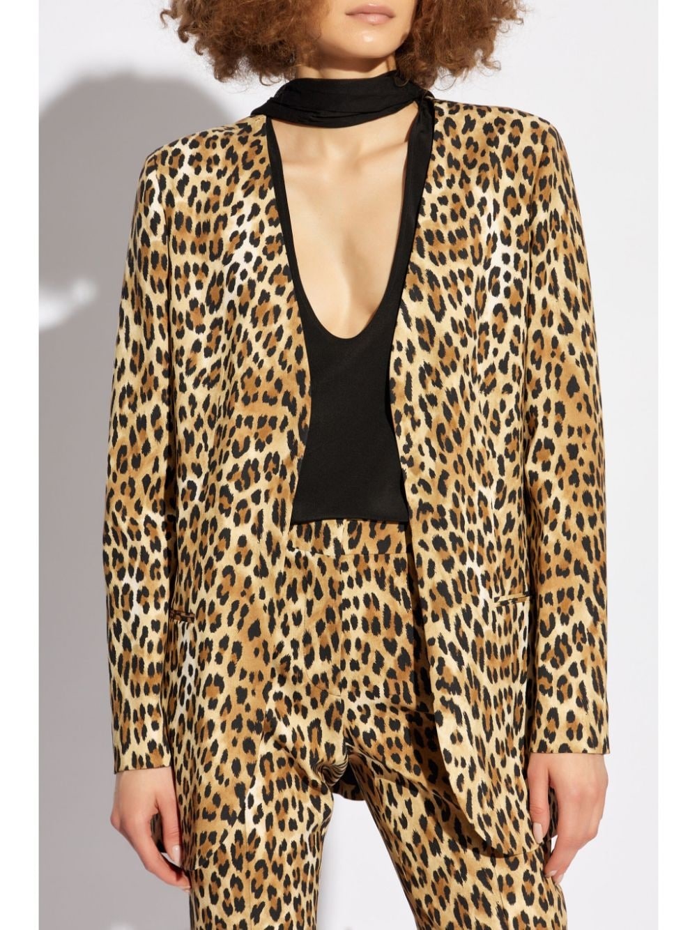 Leopard-print blazer - 3