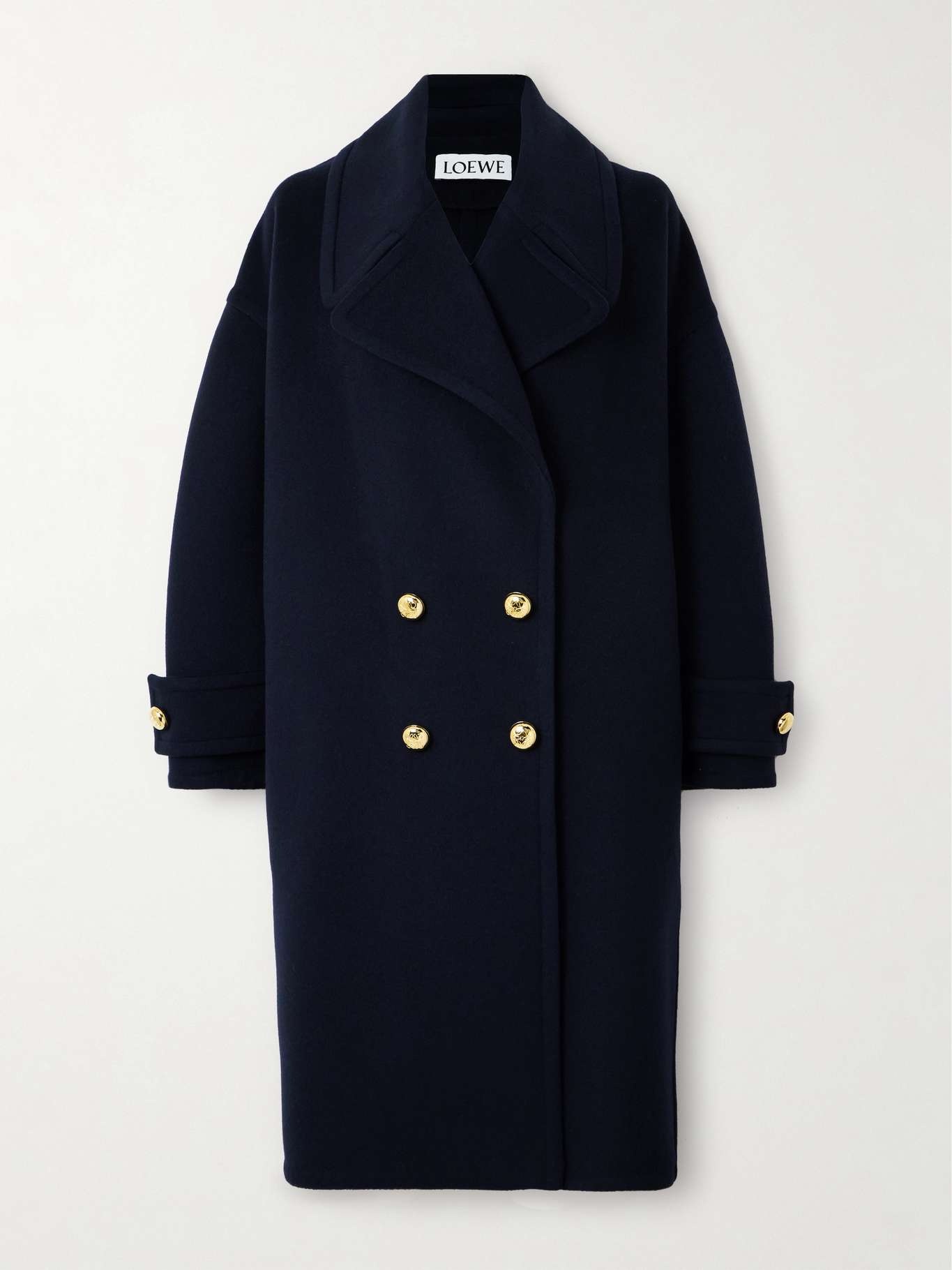 Oversized double-breasted wool coat - 1