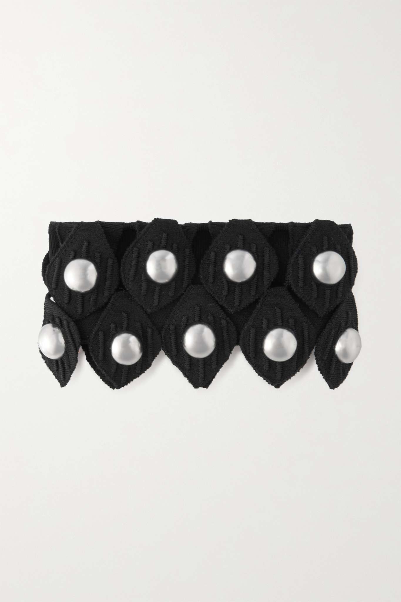 Studded stretch-knit collar - 1