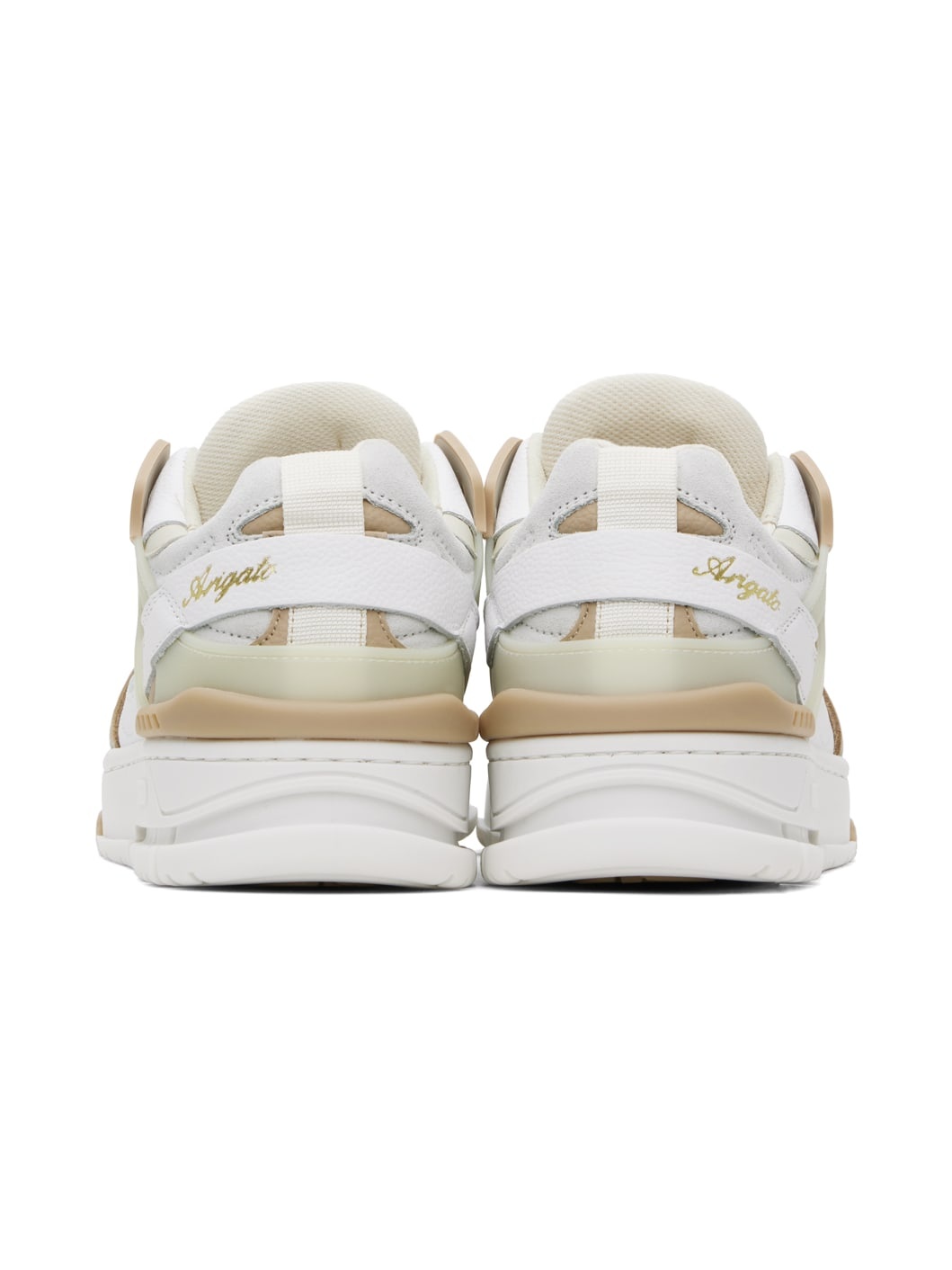 White & Taupe Astro Sneakers - 2