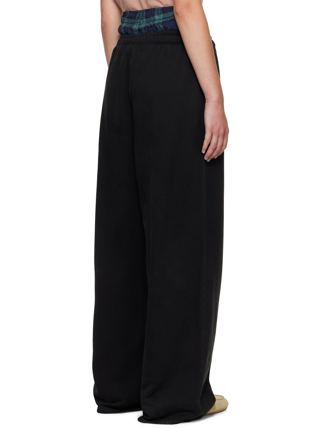 Black Layered Sweatpants - 3