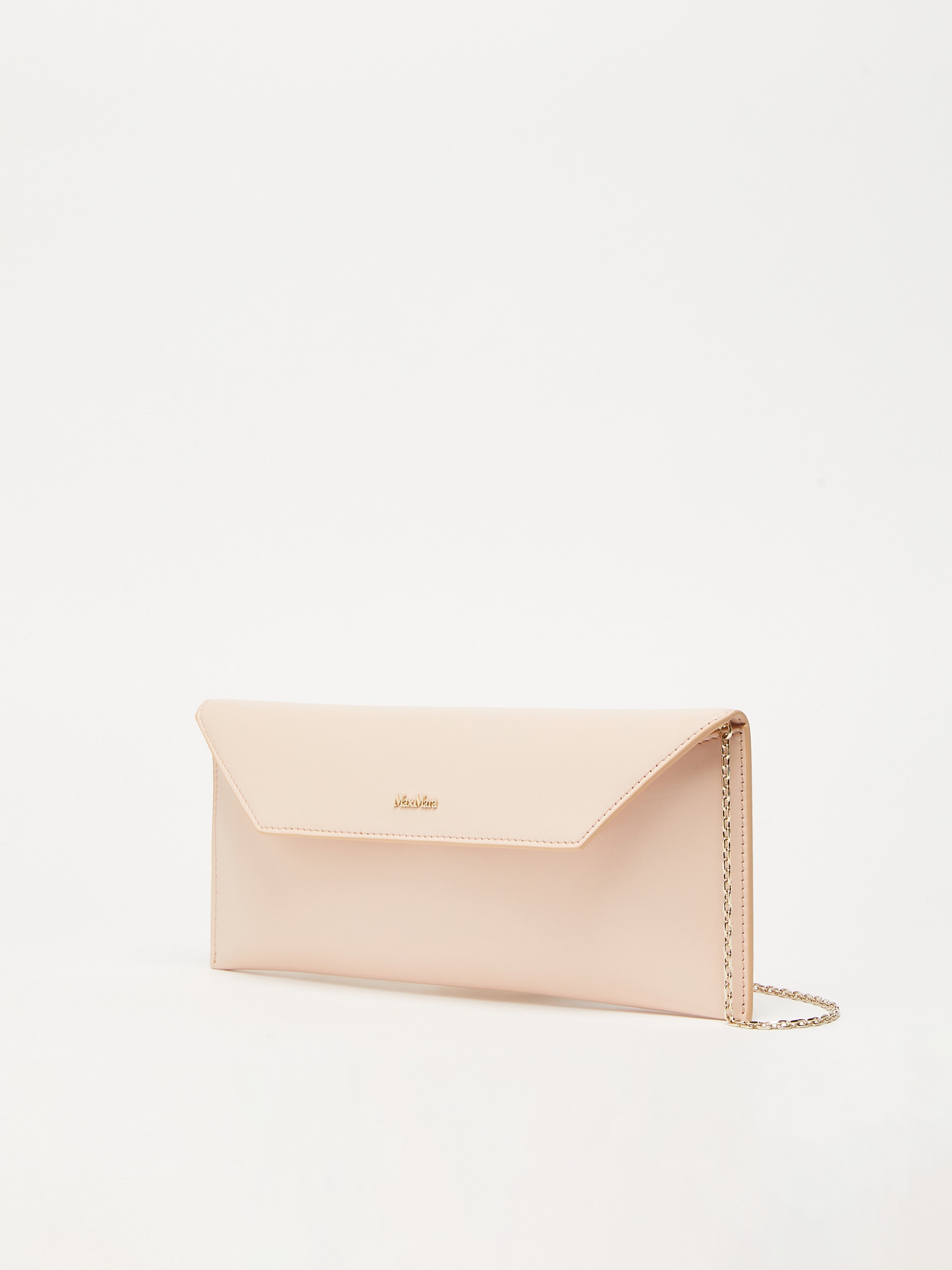 LONGENVELOPE Smooth semi-gloss leather clutch bag - 2
