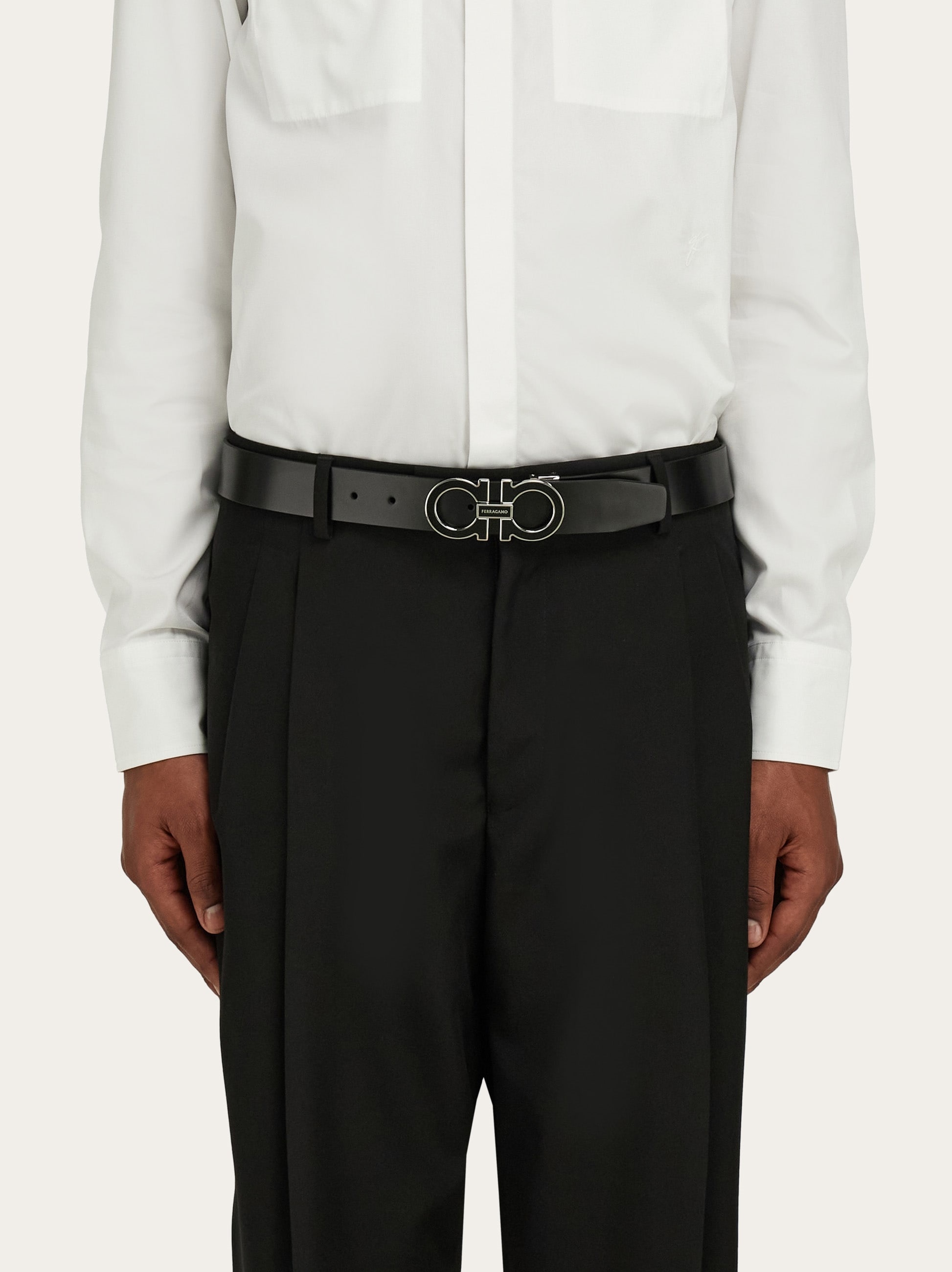 Reversible and adjustable Gancini belt - 4