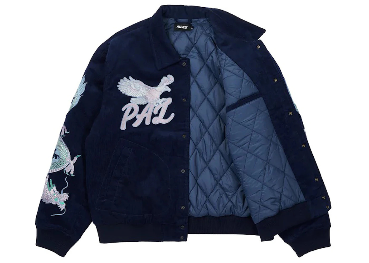 Palace Double Dragon Tour Jacket Navy - 2