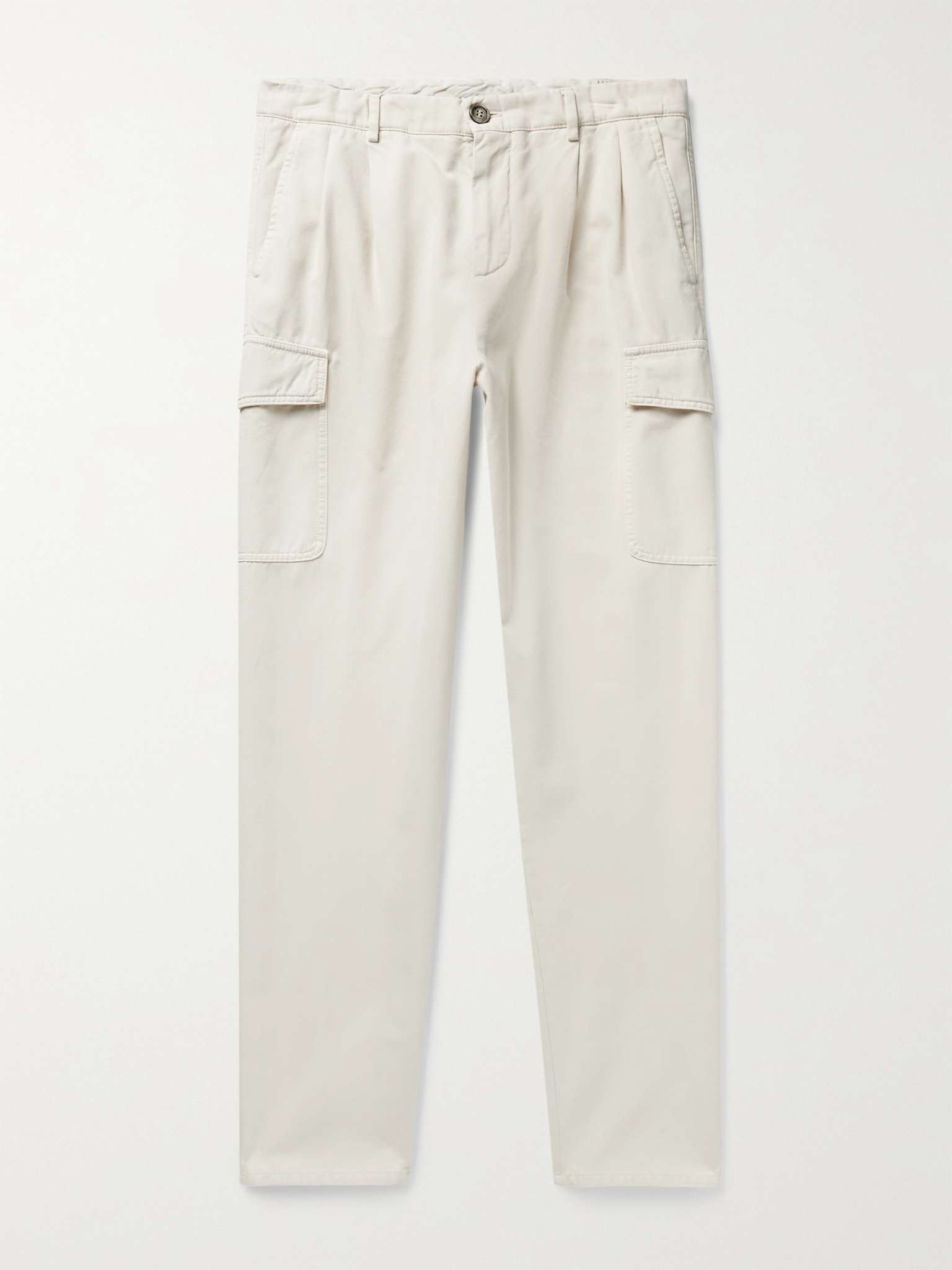 Cotton-Gabardine Cargo Trousers - 1