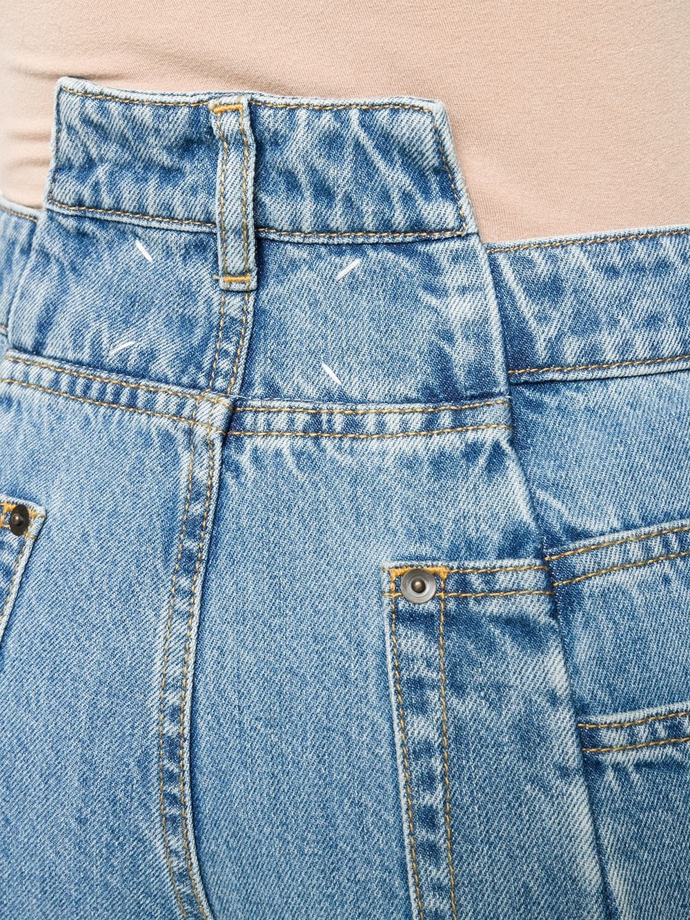 Wide-leg denim jeans - 4
