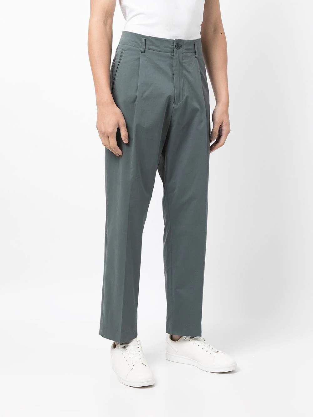 mid-rise straight trousers - 3