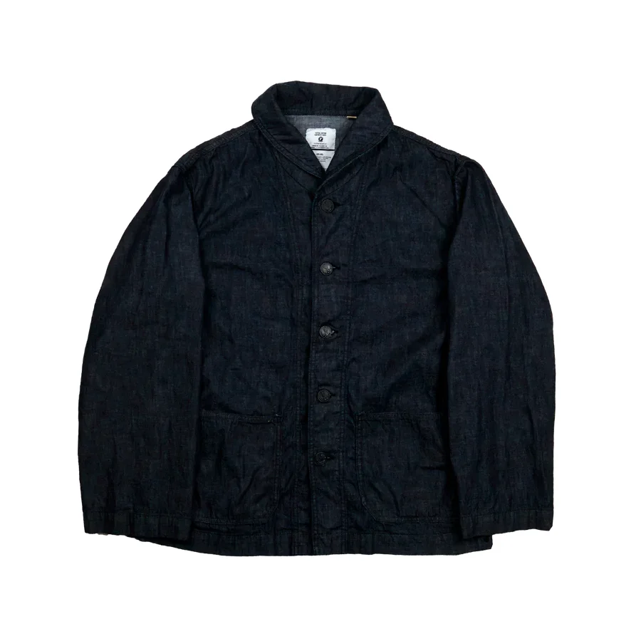 FULLCOUNT 2052-1 USN Shawl Collar Denim Coverall Indigo Blue