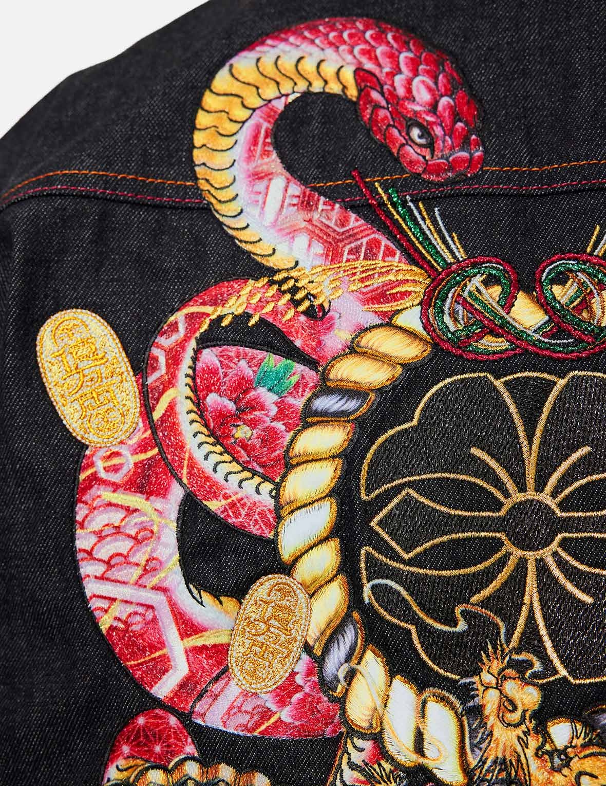 2024 Limited Edition Year of the  Snake Relax Fit Denim Jacket - 13