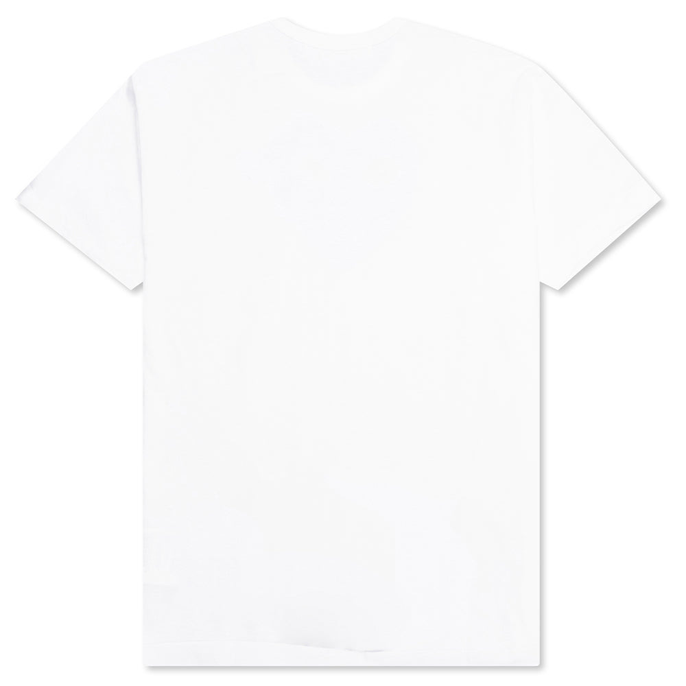 COMME DES GARCONS PLAY BLUE EYED GREEN HEART TEE - WHITE - 2