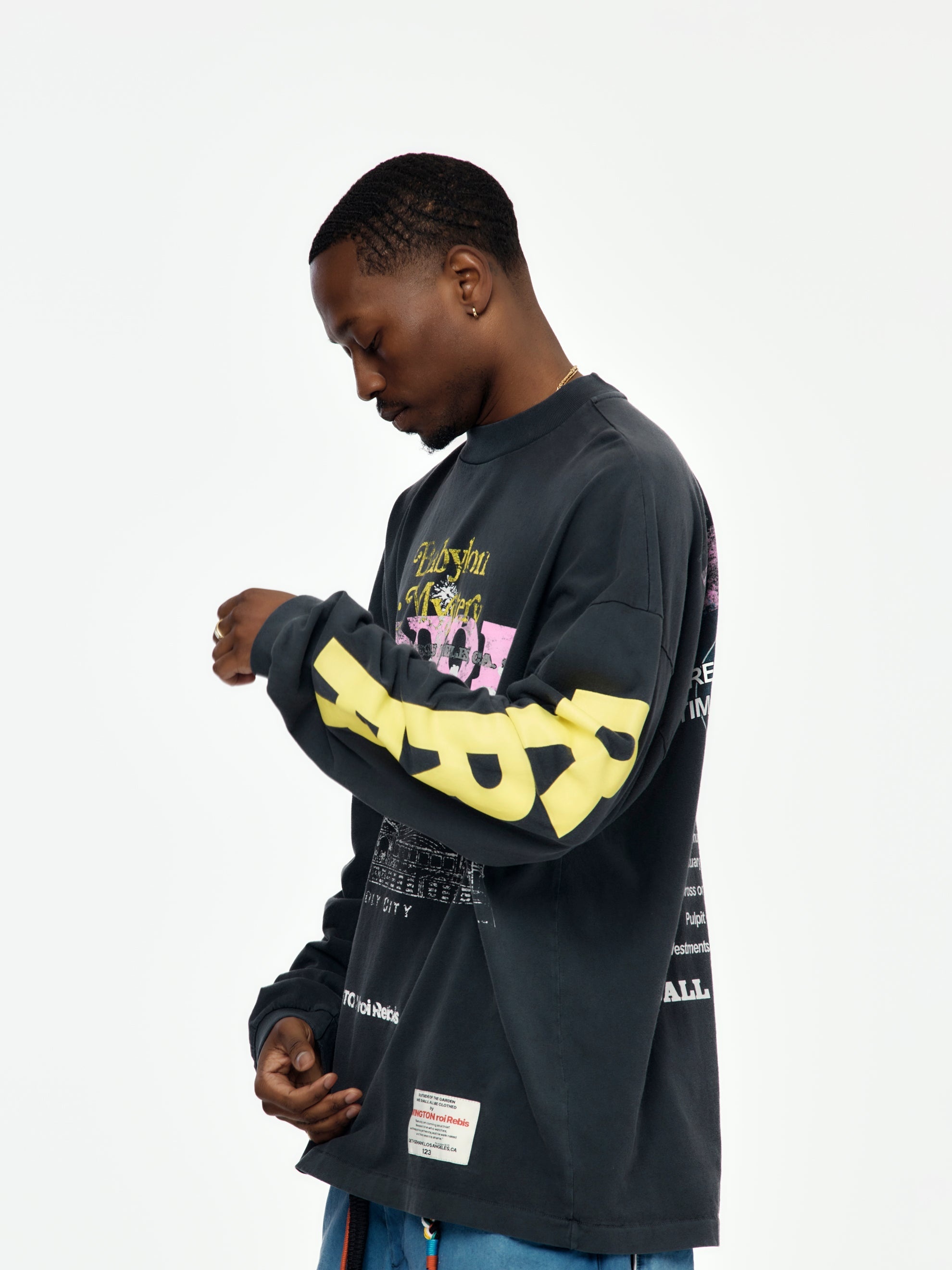 BABYLON MYSTERY LS TEE  (VINTAGE BLACK) - 2