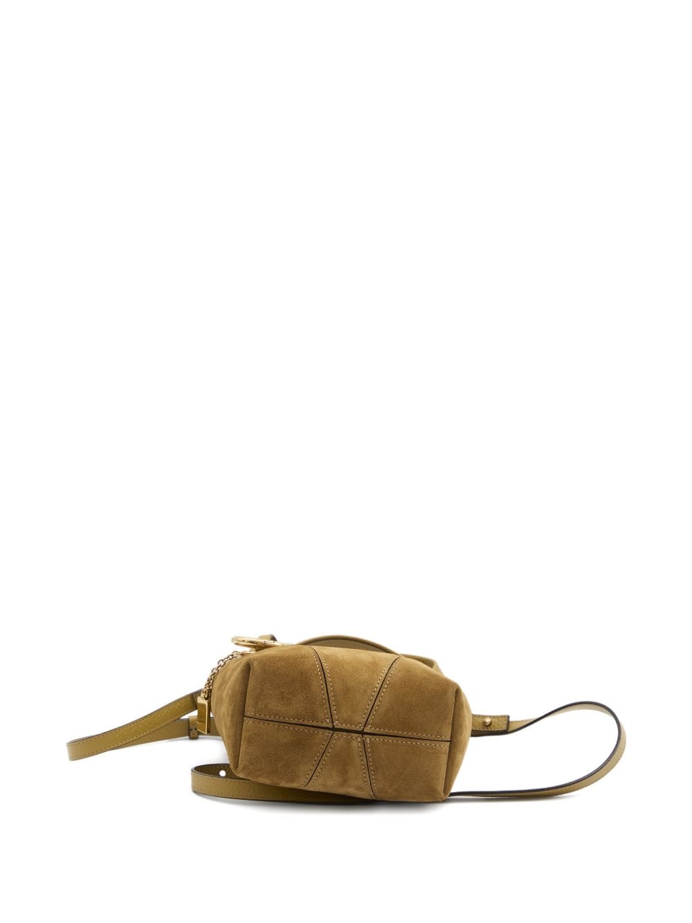 small Spin suede leather tote bag - 3