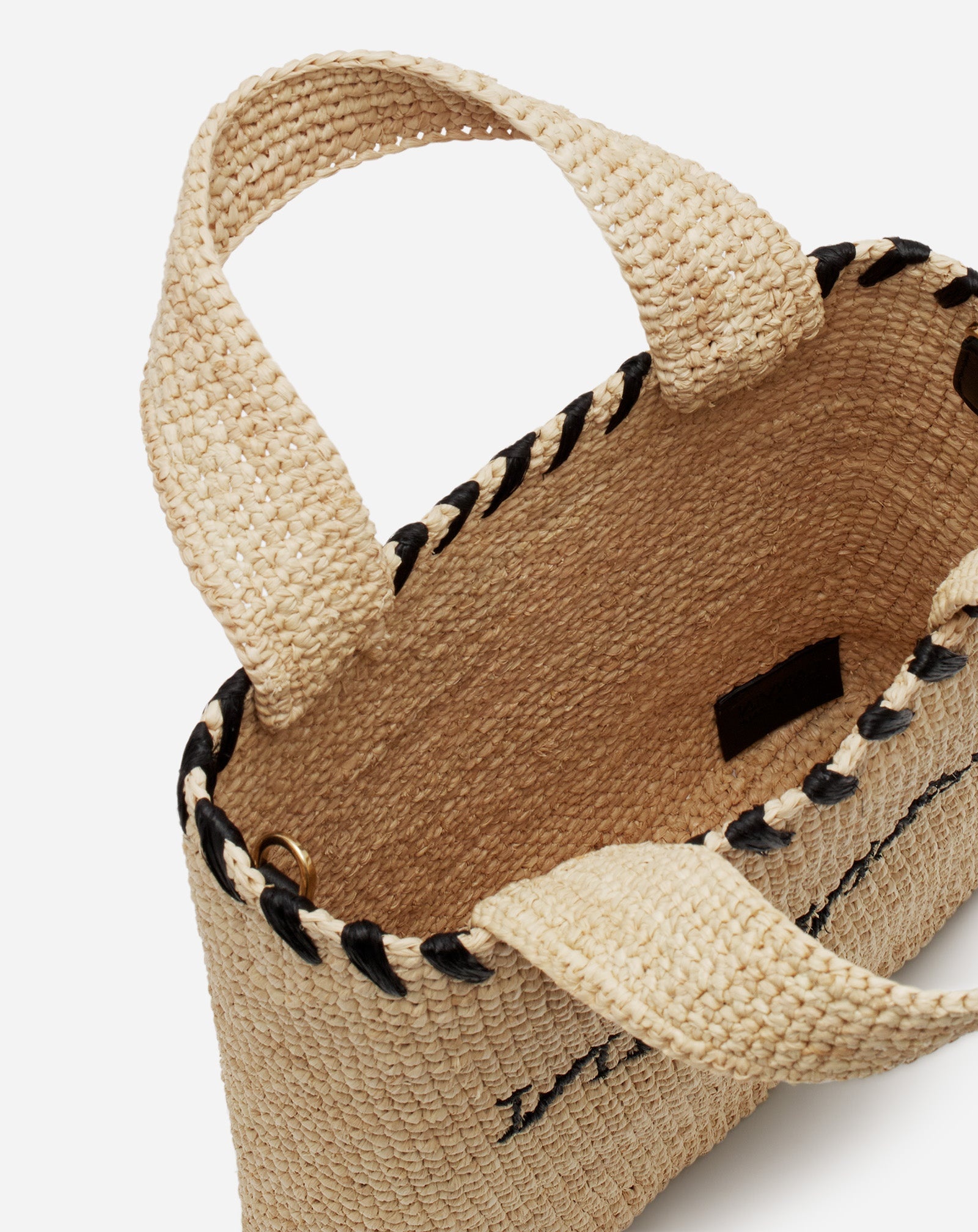 LANVIN NANO RAFFIA TOTE BAG - 6