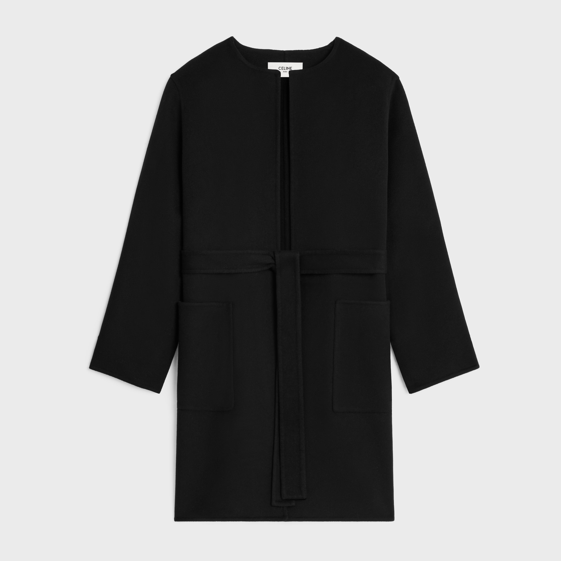 bathrobe coat in double face cashmere - 1
