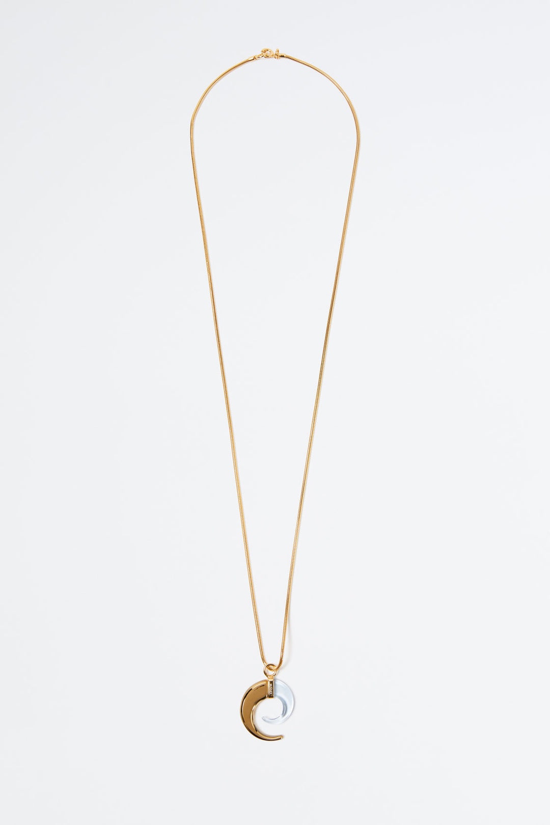 BLUE SPIRAL GOLD NECKLACE - 1