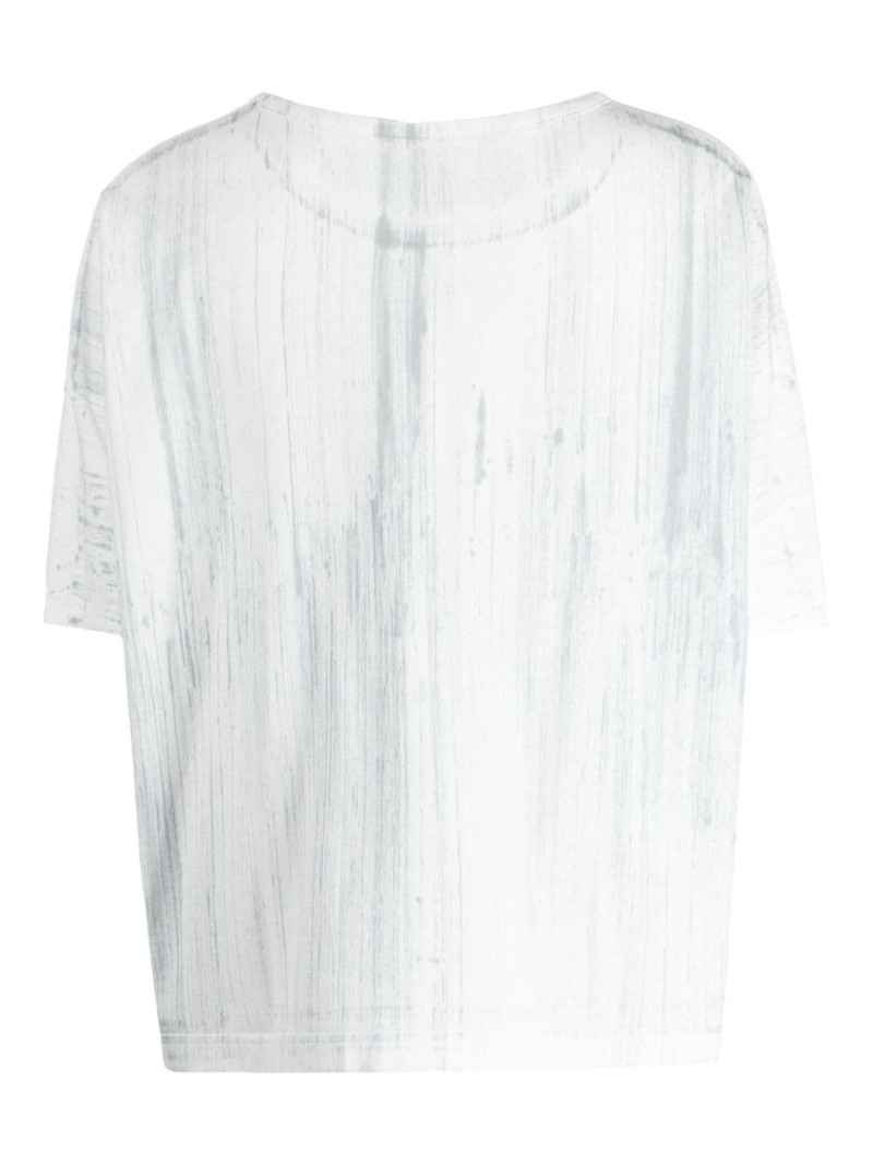 Y's graphic-print cotton T-shirt outlook