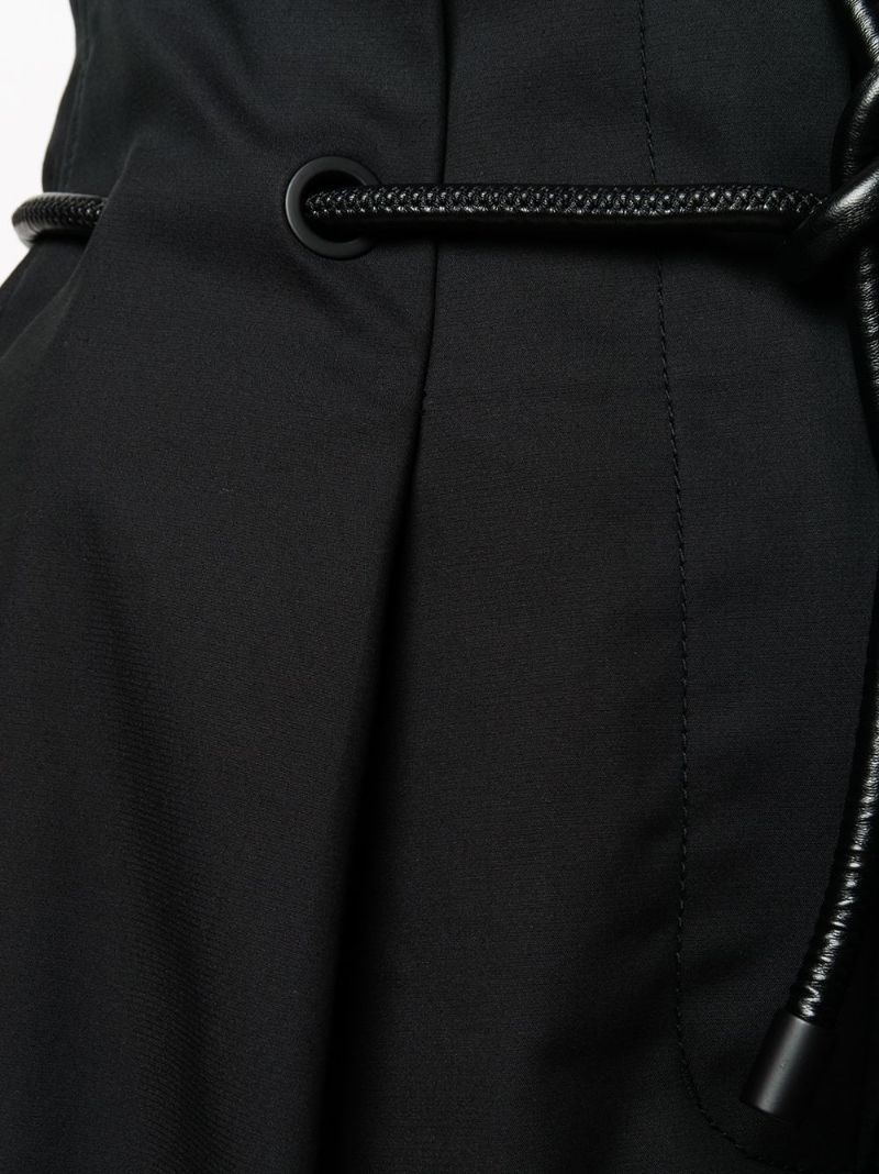 paperbag-waist mini shorts - 5