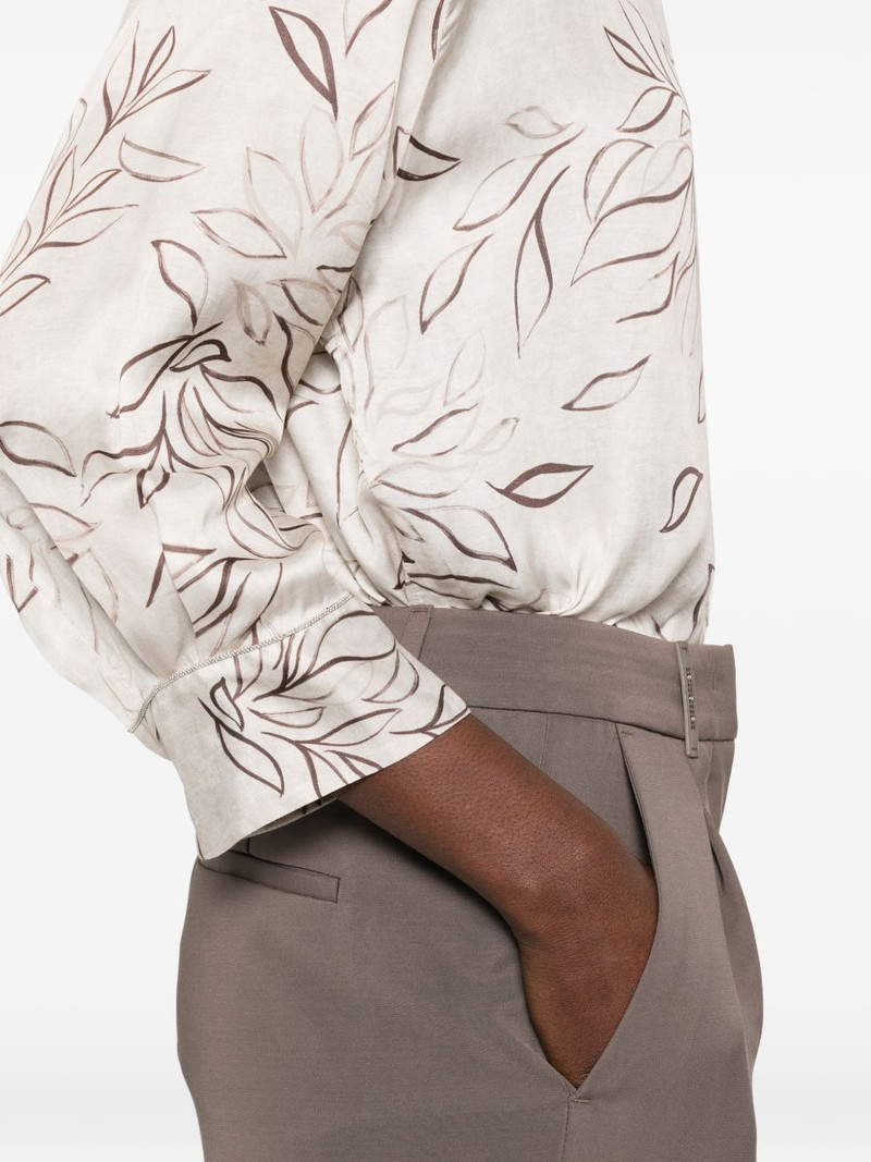 floral-pattern shirt 5