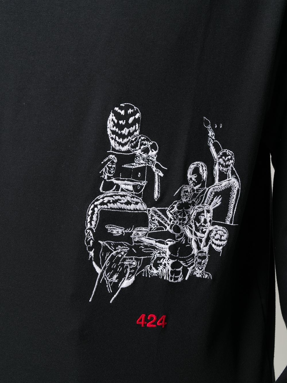 embroidered long-sleeve sweatshirt - 5