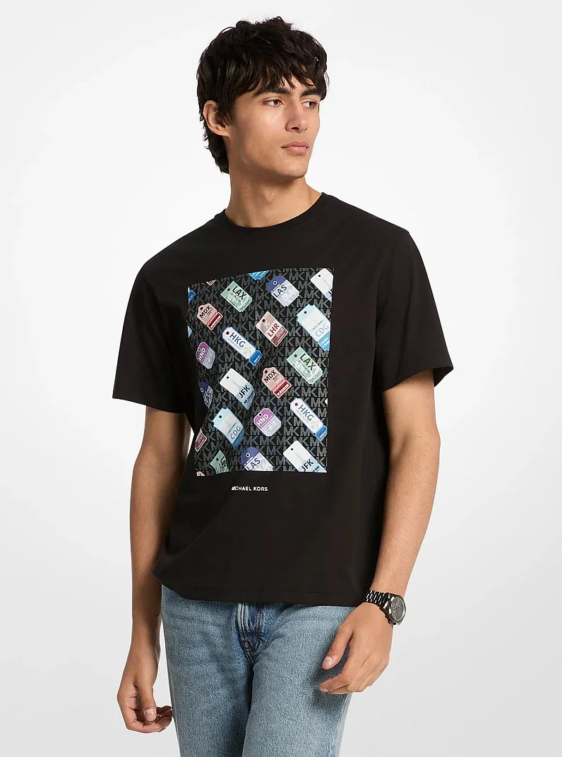 Graphic Logo Cotton T-Shirt - 1