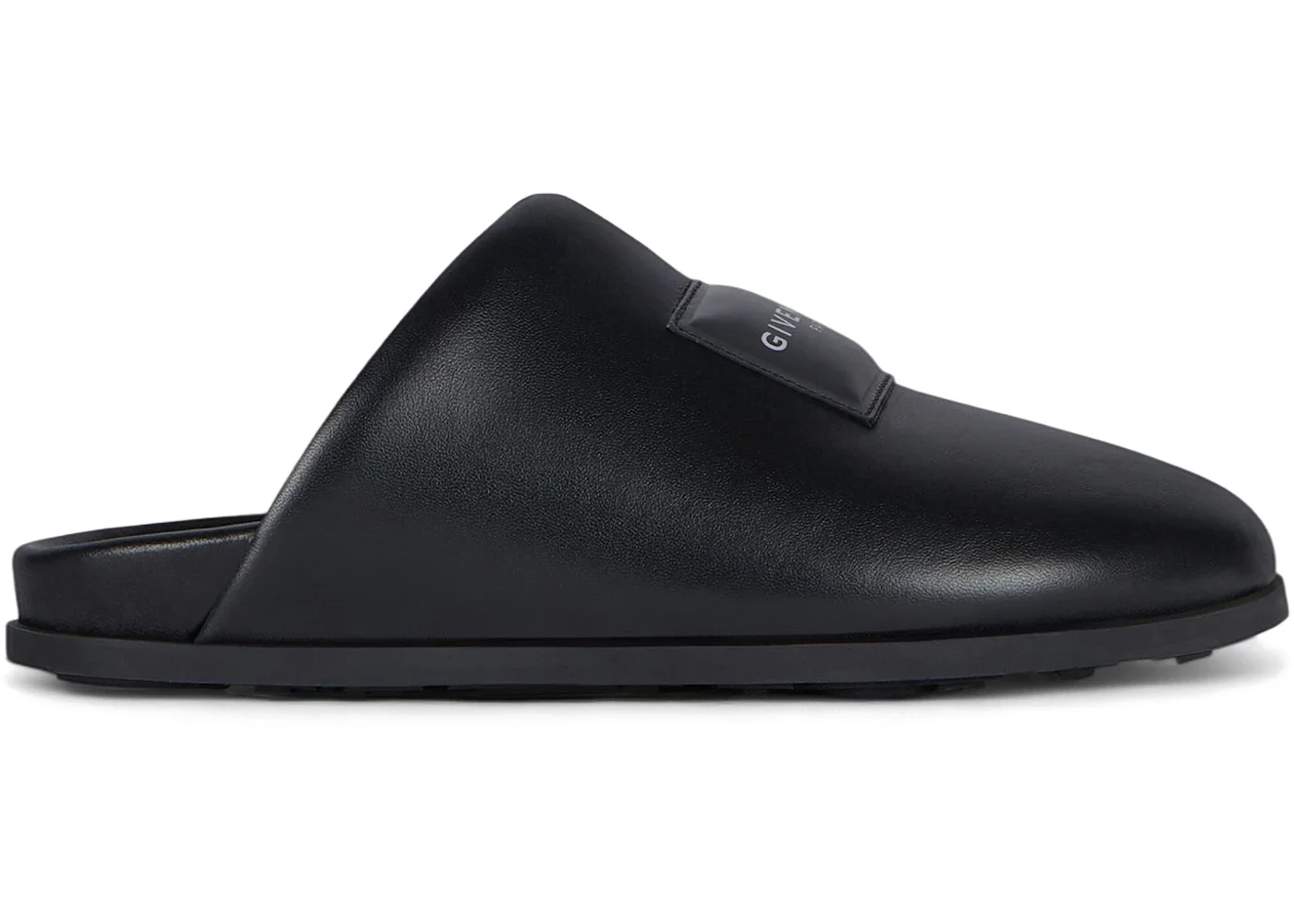 Givenchy Label Flat Mules Black (Women's) - 1