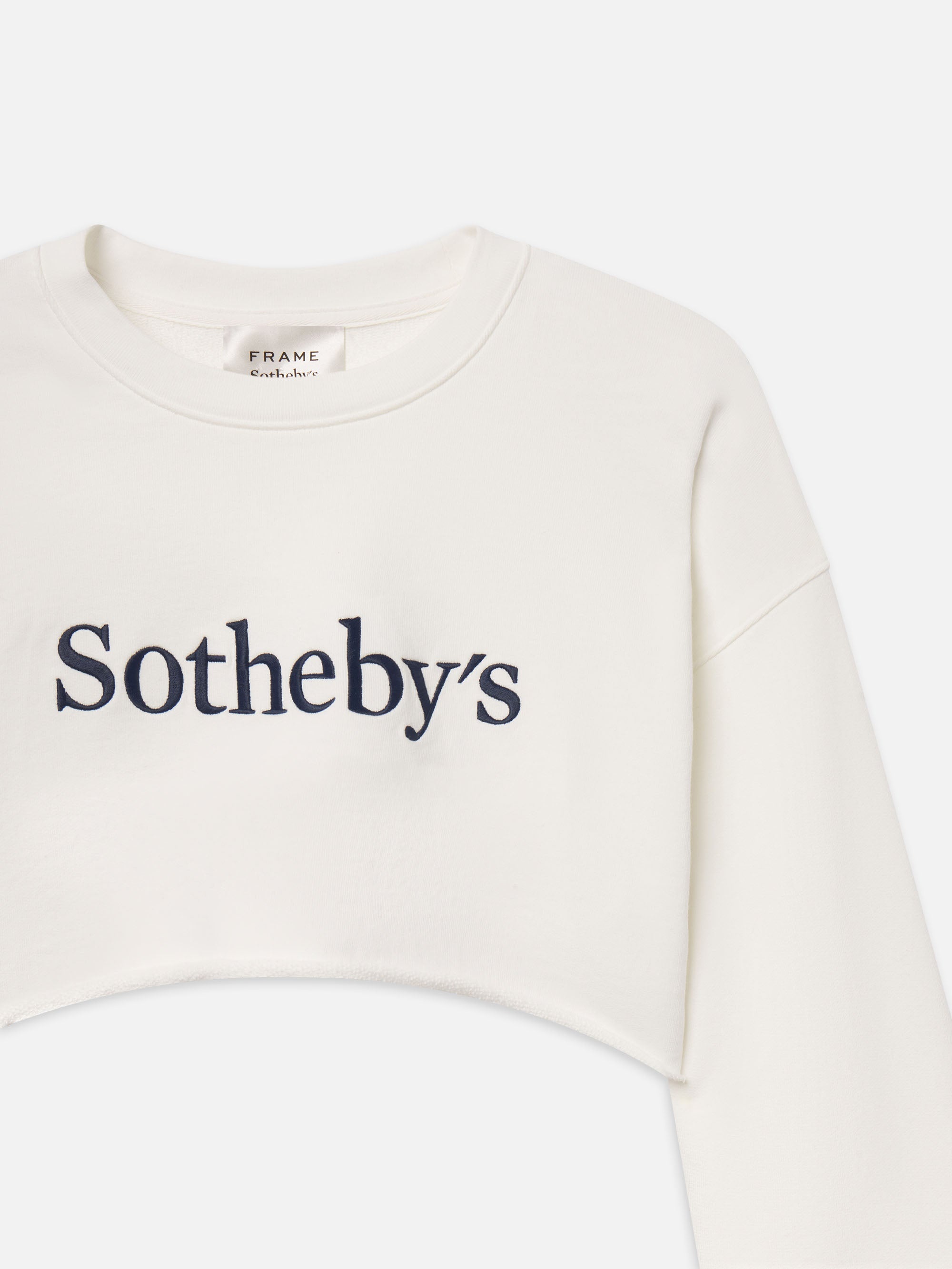 Sotheby’s Women's Cropped Sweatshirt in Cream - 3