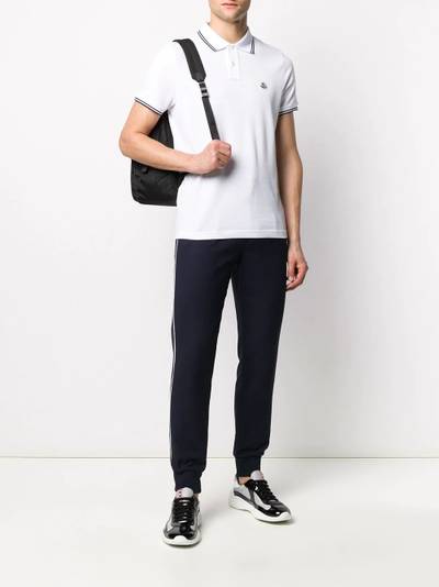 Moncler logo patch polo shirt outlook