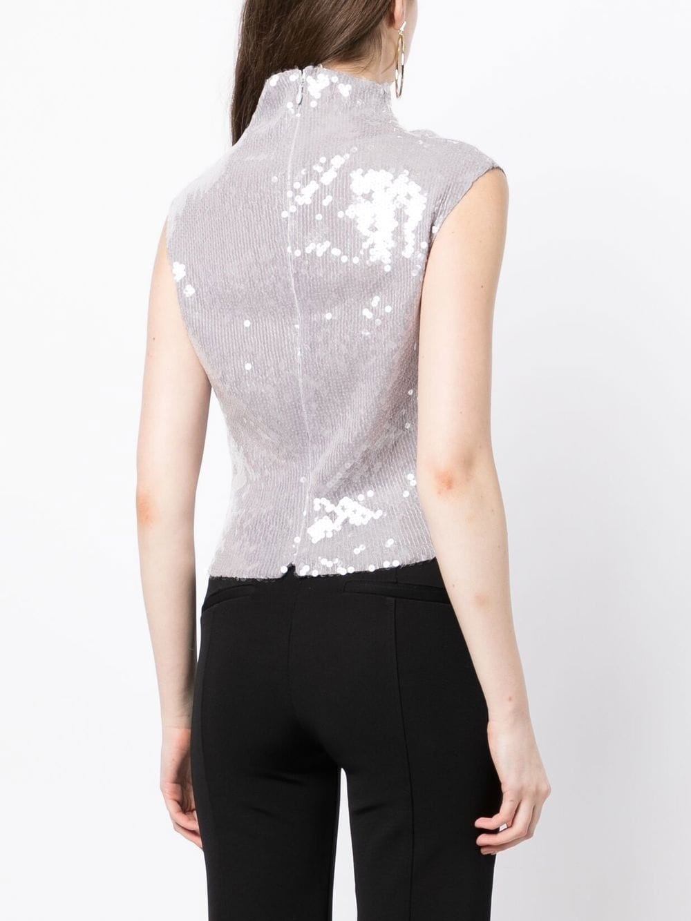 Luna sequin-embellished top - 4