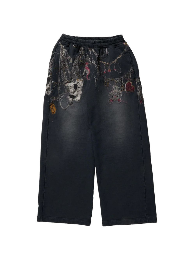 printed drawstring trousers 1