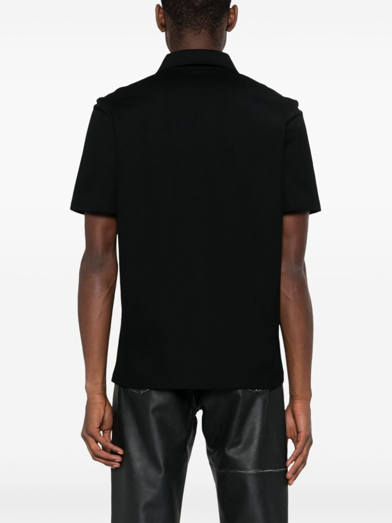 logo-embroidered cotton polo shirt 4
