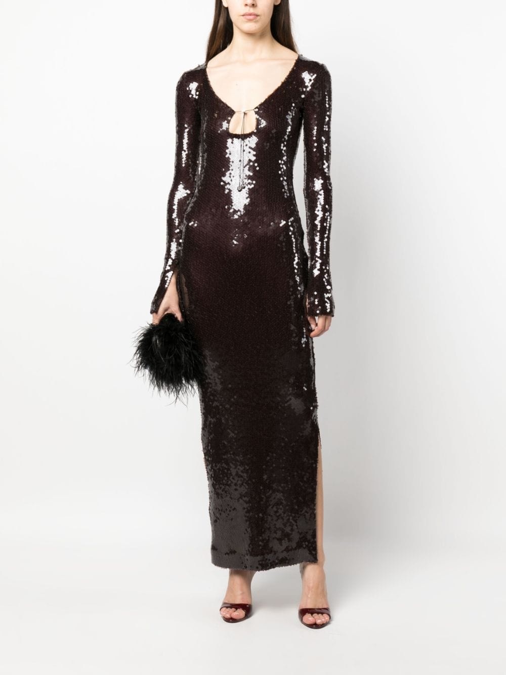 Solaria sequin-embellished maxi dress - 2