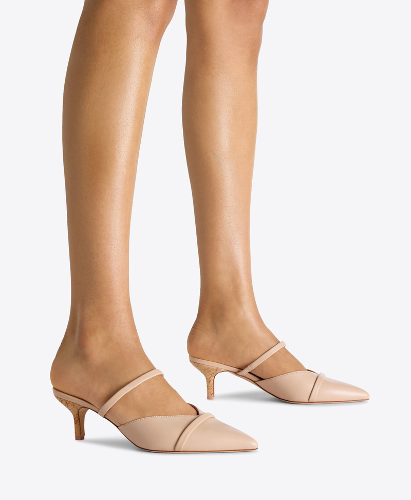 Frankie 45 Buff Leather Kitten Heels 5