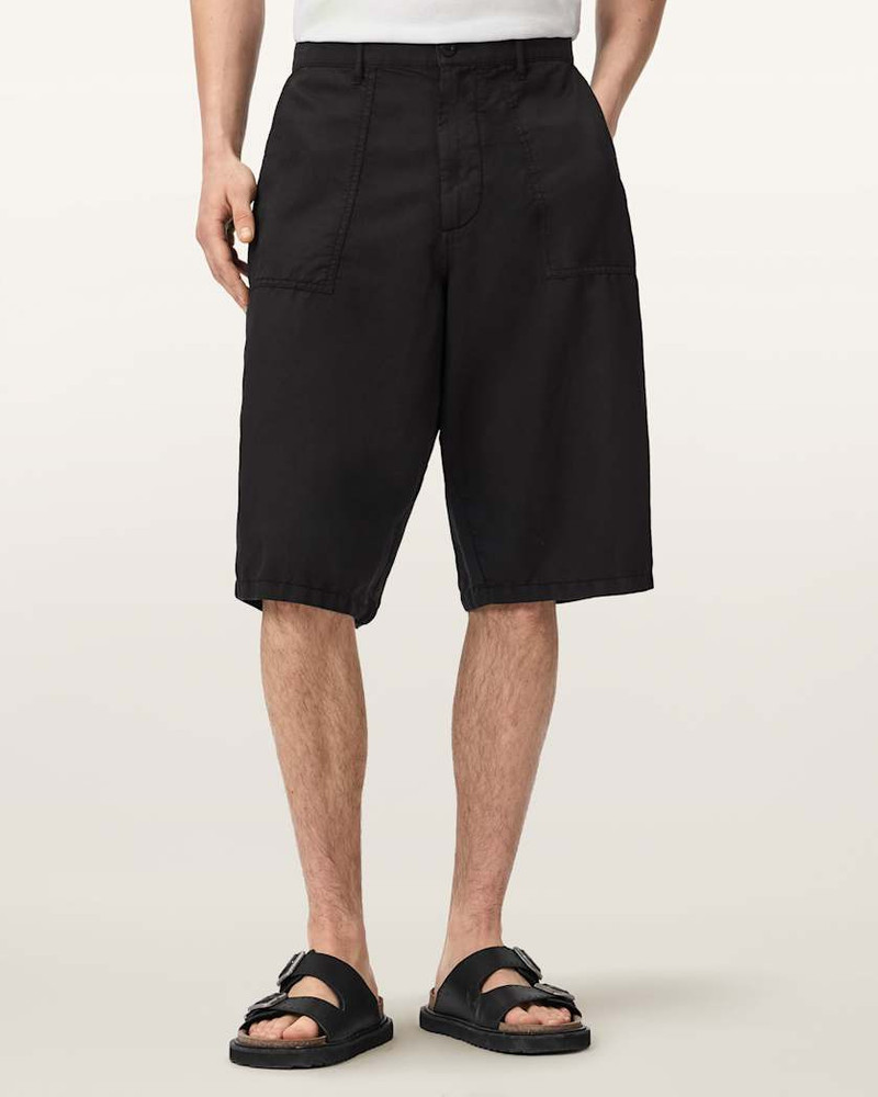 ECHO LINEN BLEND RELAXED FIT SHORTS 3