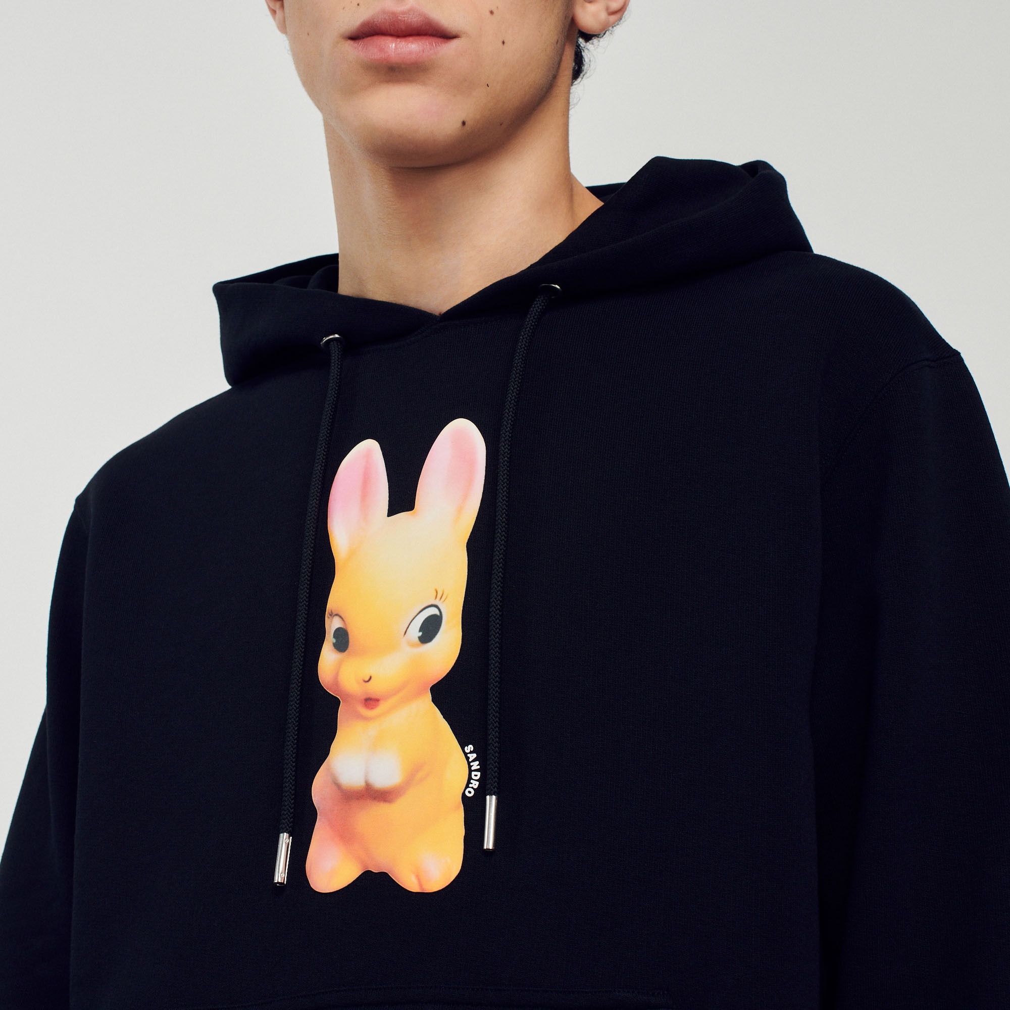 Rabbit print hoodie - 4
