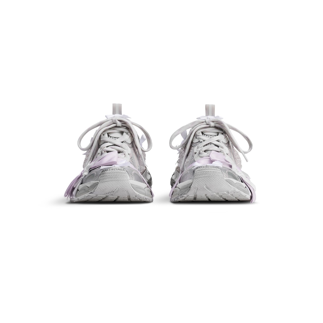 Women's 3xl Lace Mule in White/light Pink - 3