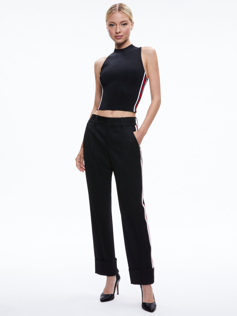 MING CUFFED PANT WITH SIDE STRIPE 5