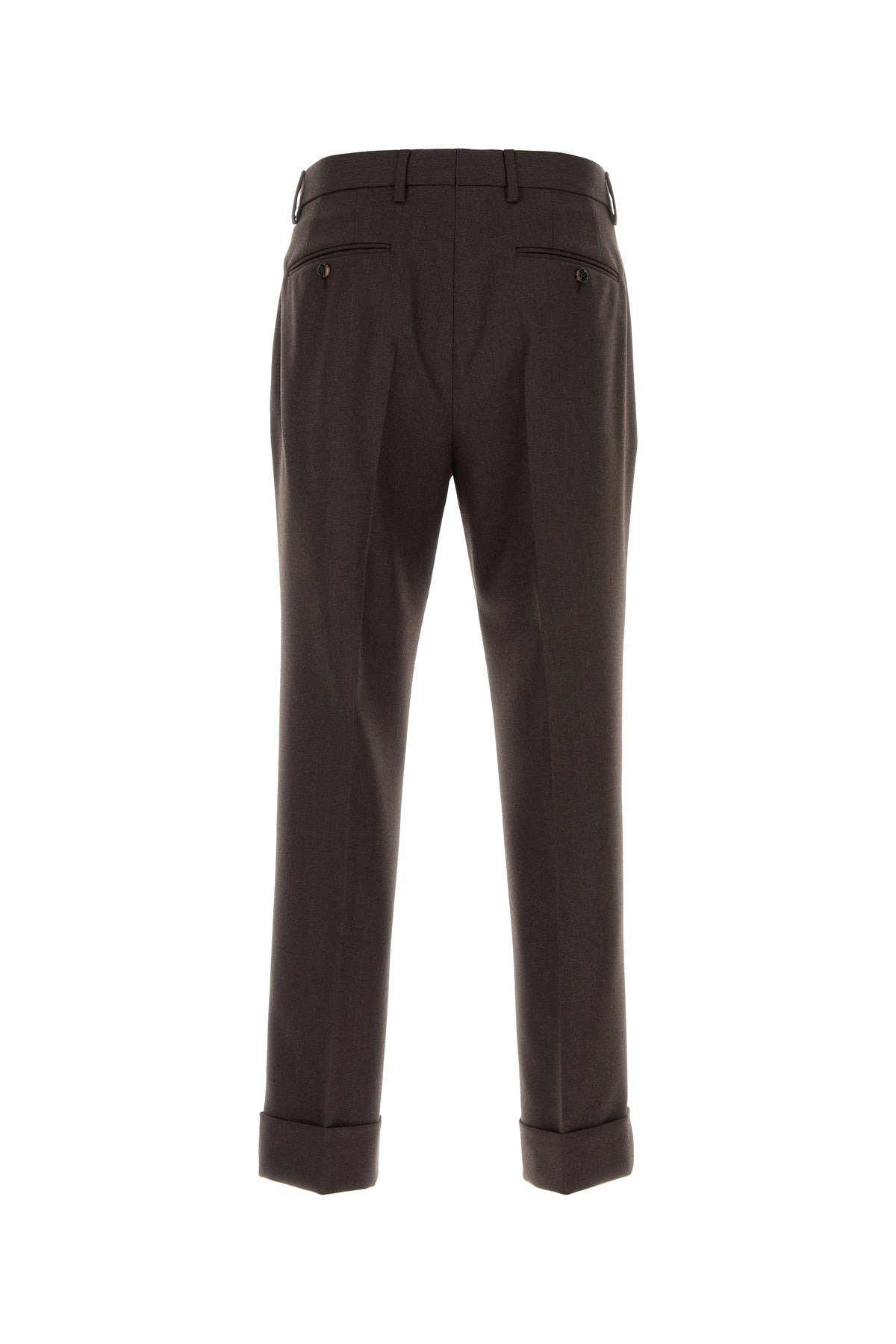 Dark brown wool pant - 2