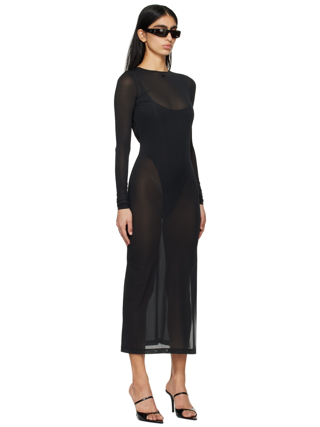 Black 2nd Skin Maxi Dress - 2