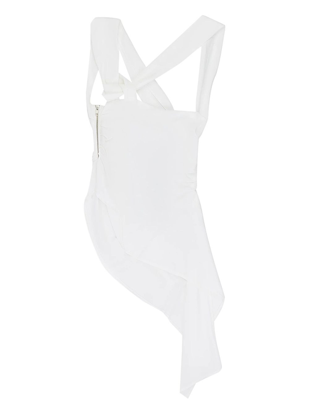 asymmetrical draped blouse - 2