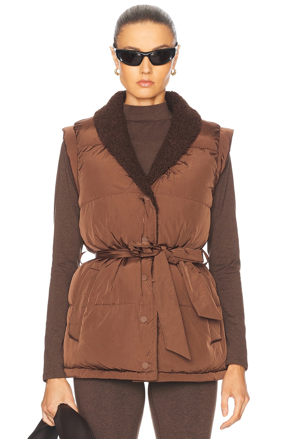 Lanville Wrap Puffer Gilet Vest - 1