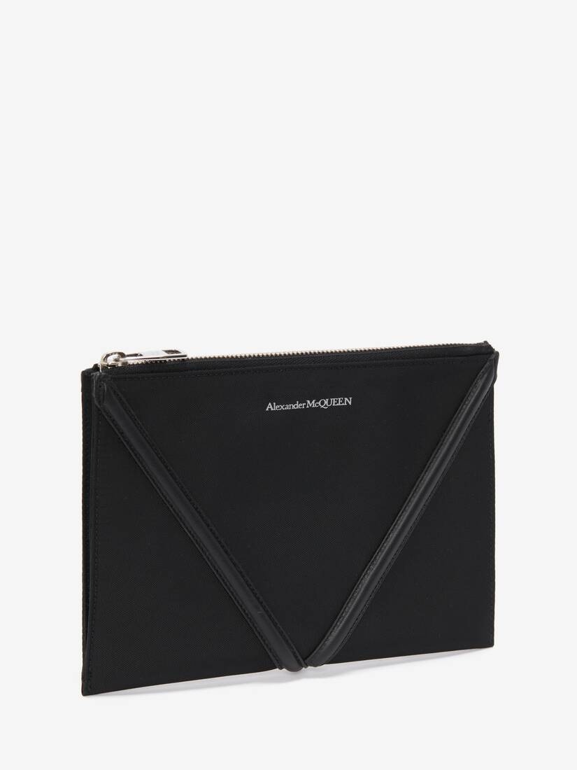 The Harness Small Zip Pouch in Black - 2