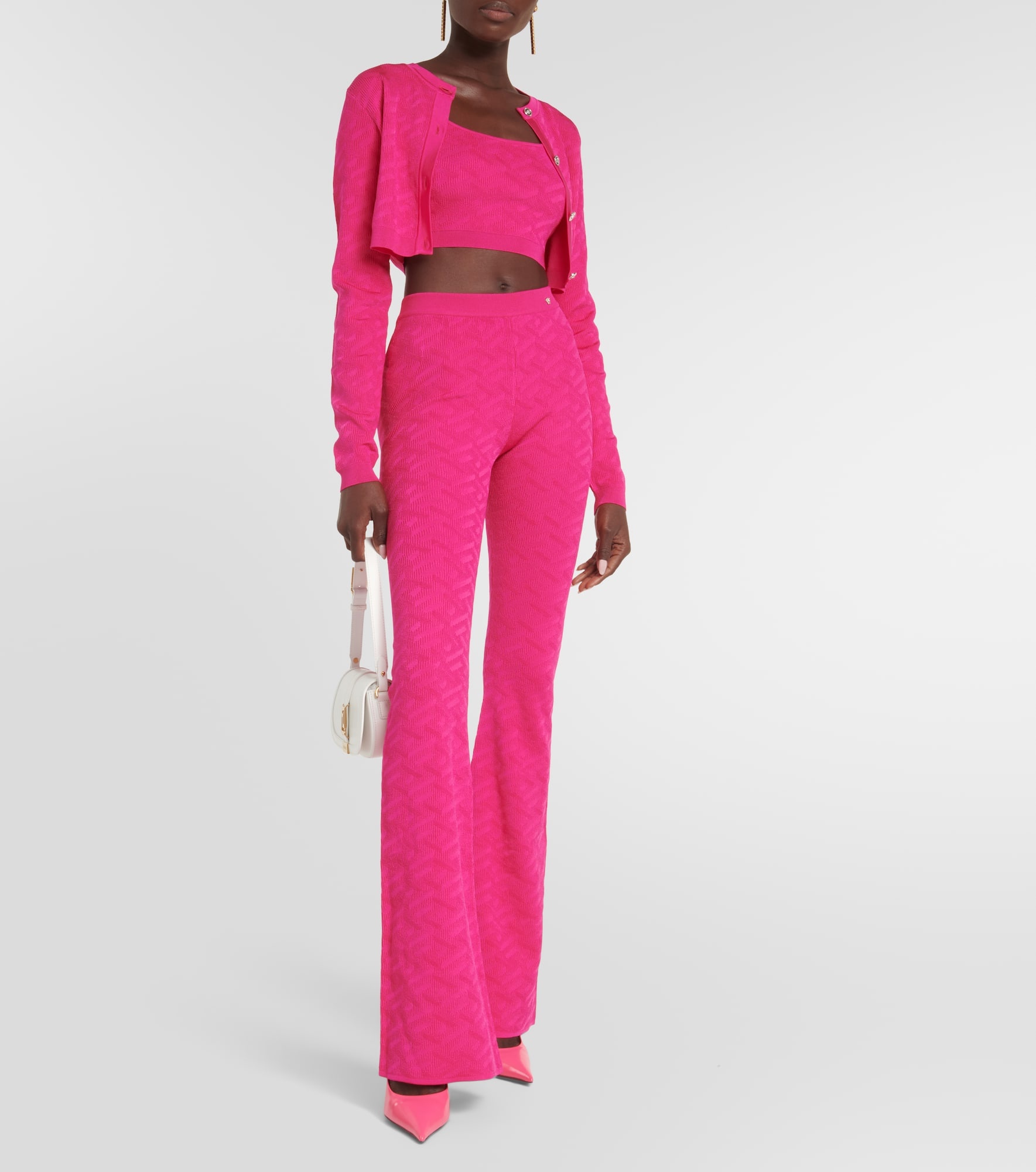 La Greca high-rise flared pants - 2