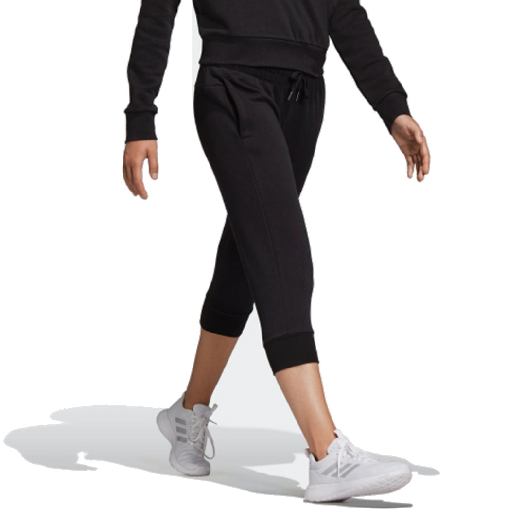 (WMNS) adidas Essentials Linear 3/4 Pants Asia Sizing 'Black' DP2397 - 3