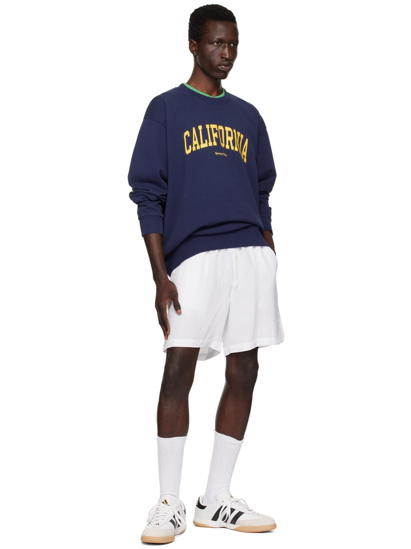 Sporty & Rich Navy 'California' Sweatshirt outlook