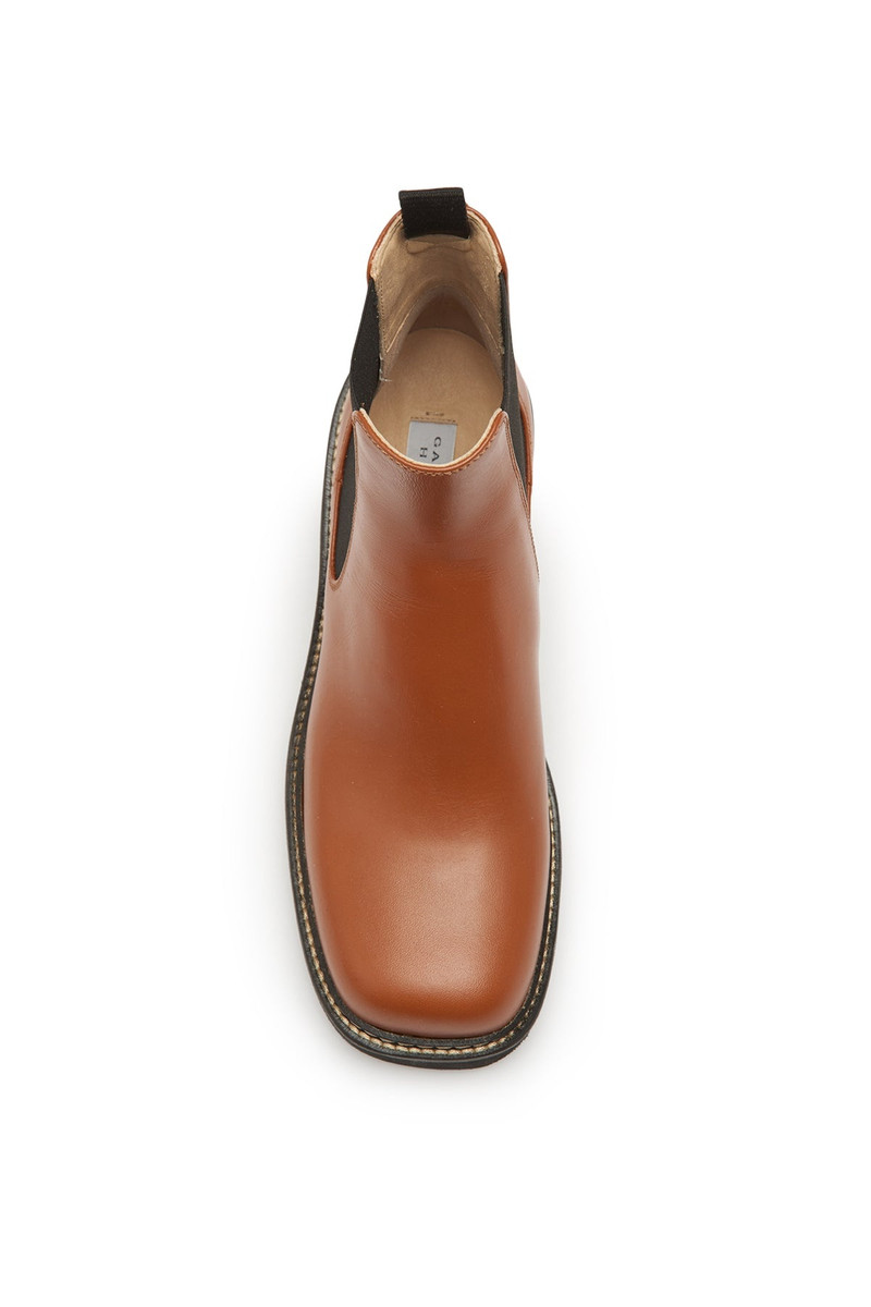 Jil Chelsea Boot in Cognac Leather 4