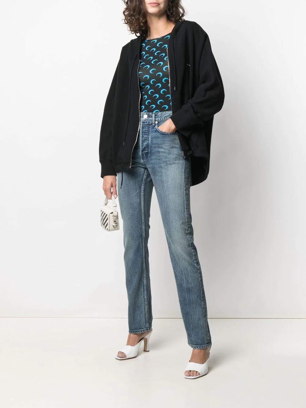 high-rise straight leg jeans - 3