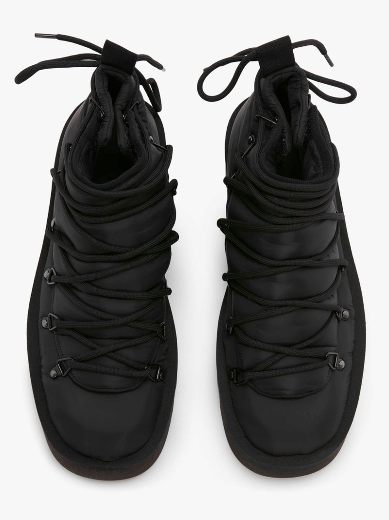 PADDED FABRIC LACE UP BOOT 3