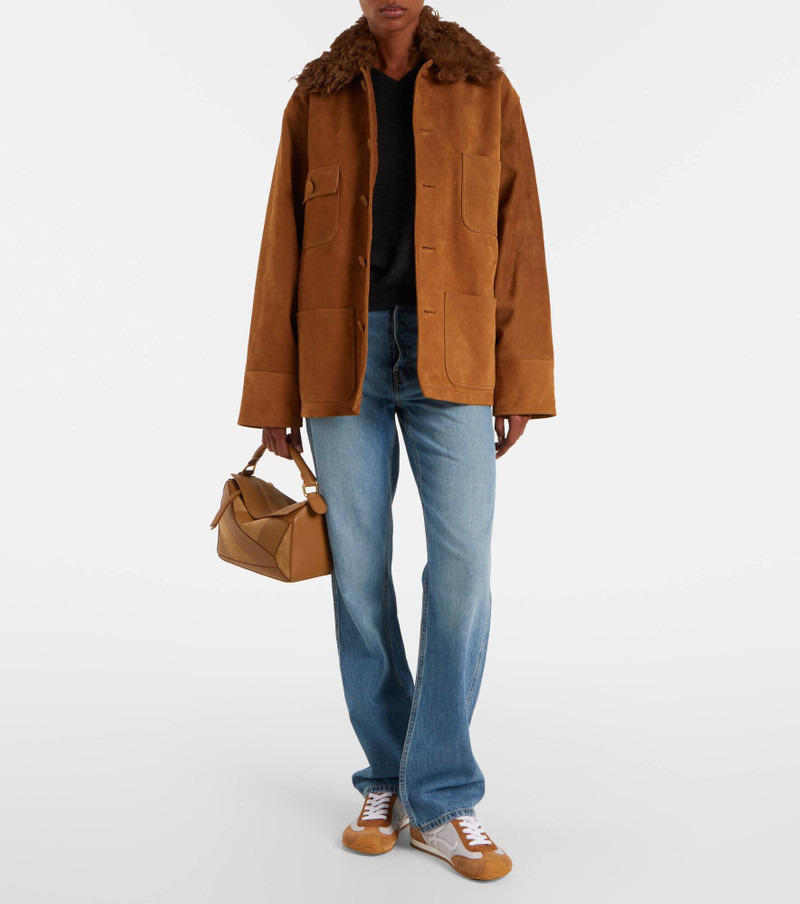 Plan C Oversized leather jacket outlook