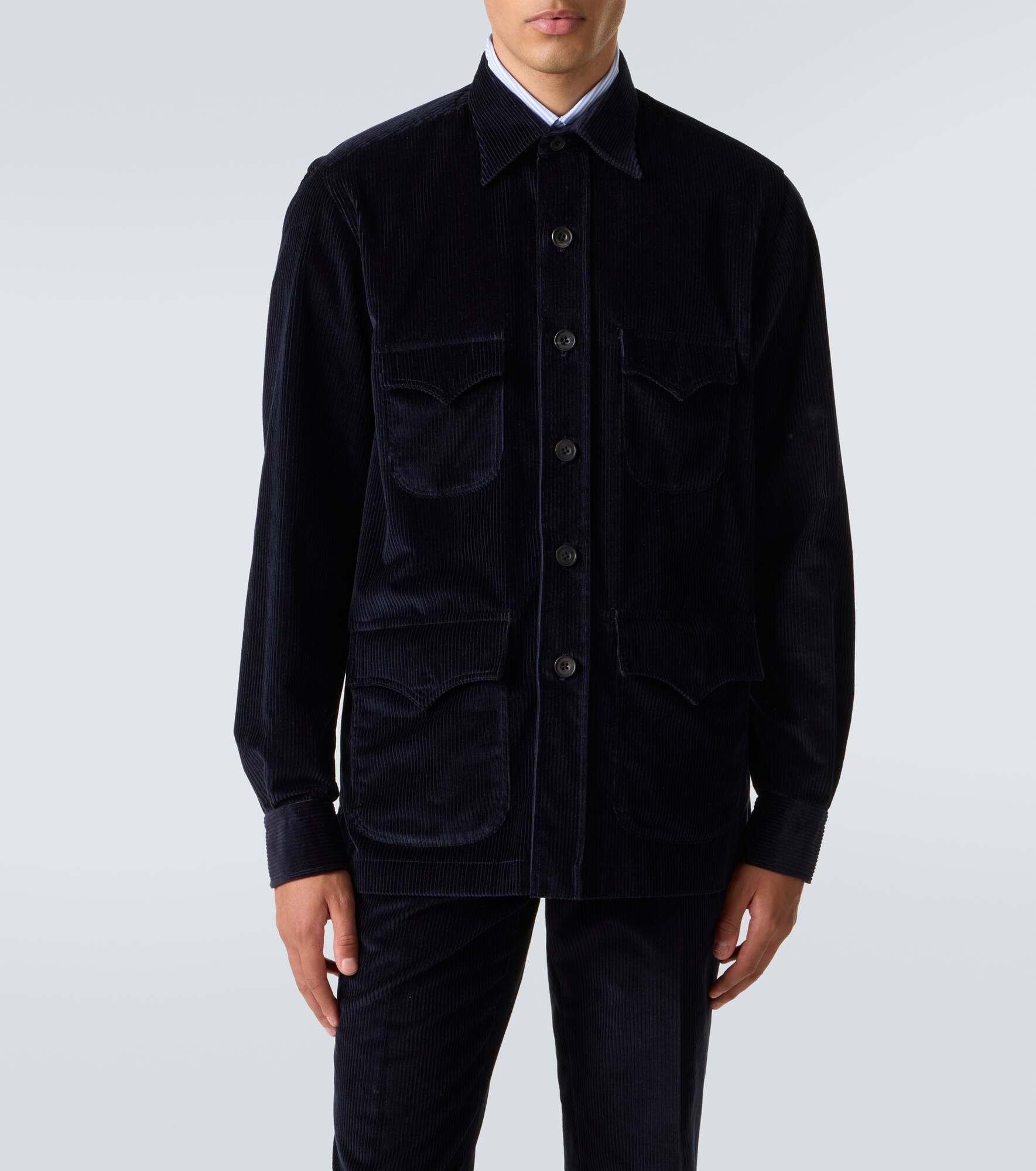 Cotton corduroy Western shirt - 3